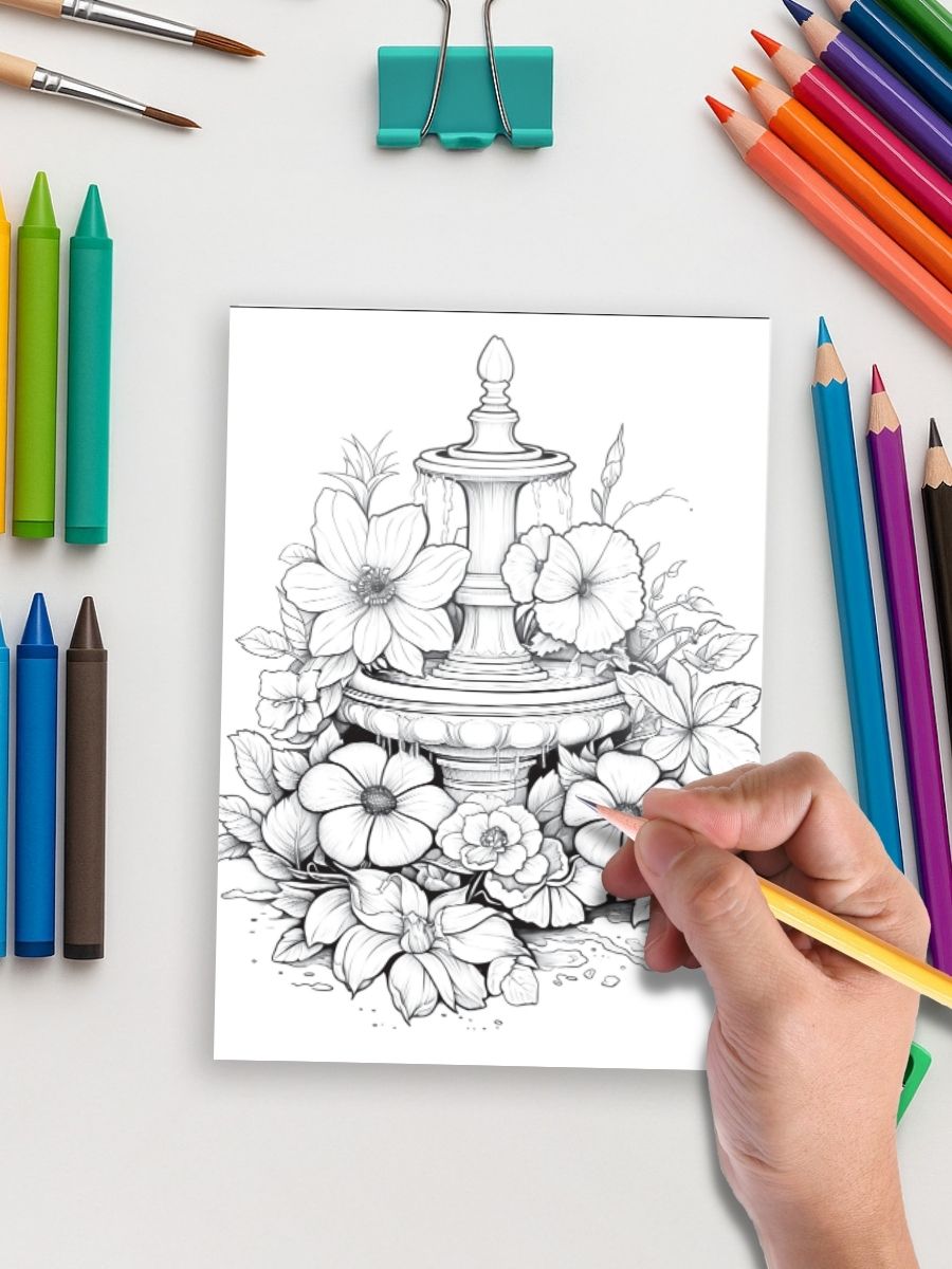 Blossoms & Fountains – 50 Trees and Garden Scenes - Image 6