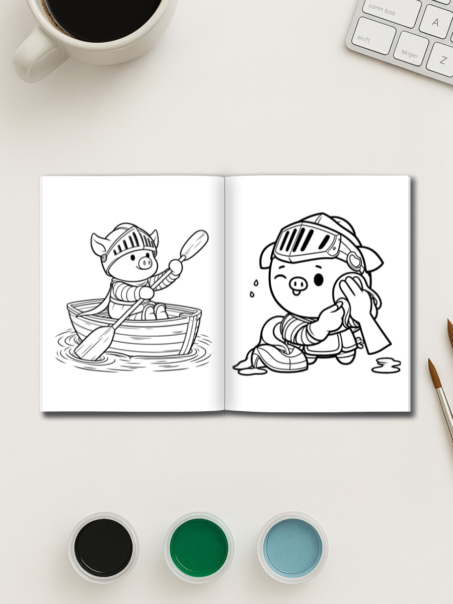 Free 50 Pigknight Coloring Pages - Image 4