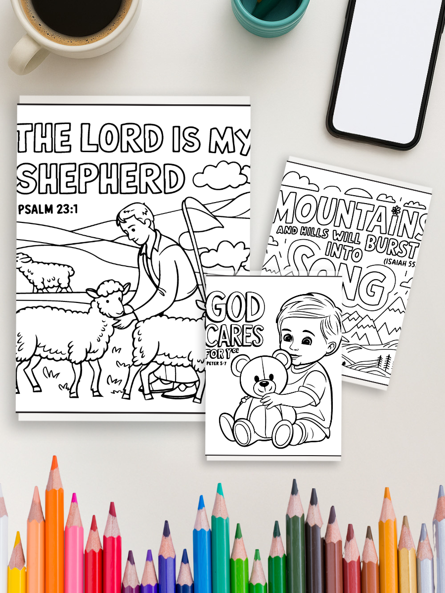 Bold and Easy Bible Verse Coloring Pages | 80 Inspiring Pages to Color - Image 3