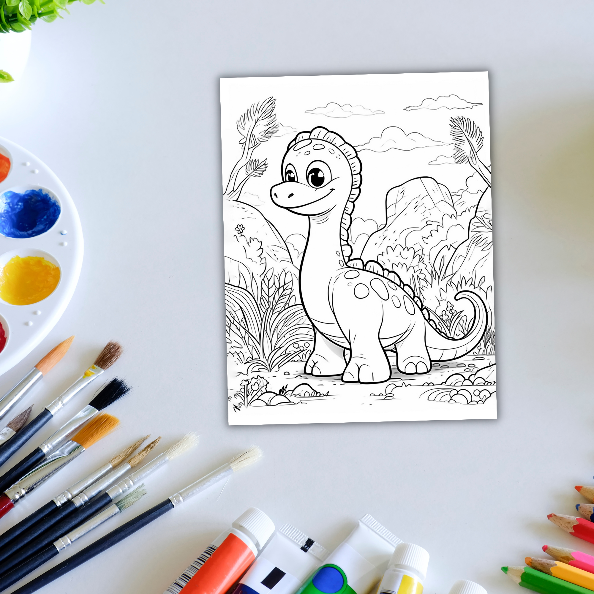 Dinosaur Coloring Pages for Kids - Image 4