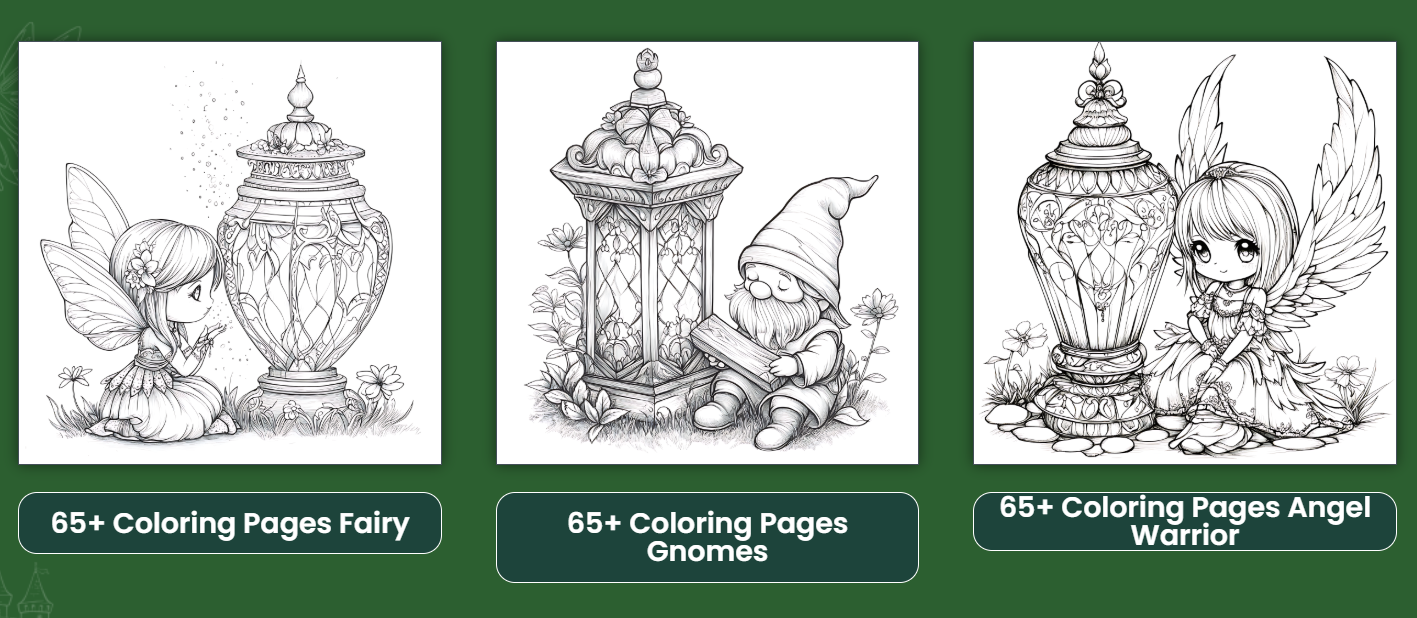 Lantern Coloring Pages – Lantern Dreams (650+ PLR Pack) - Image 3