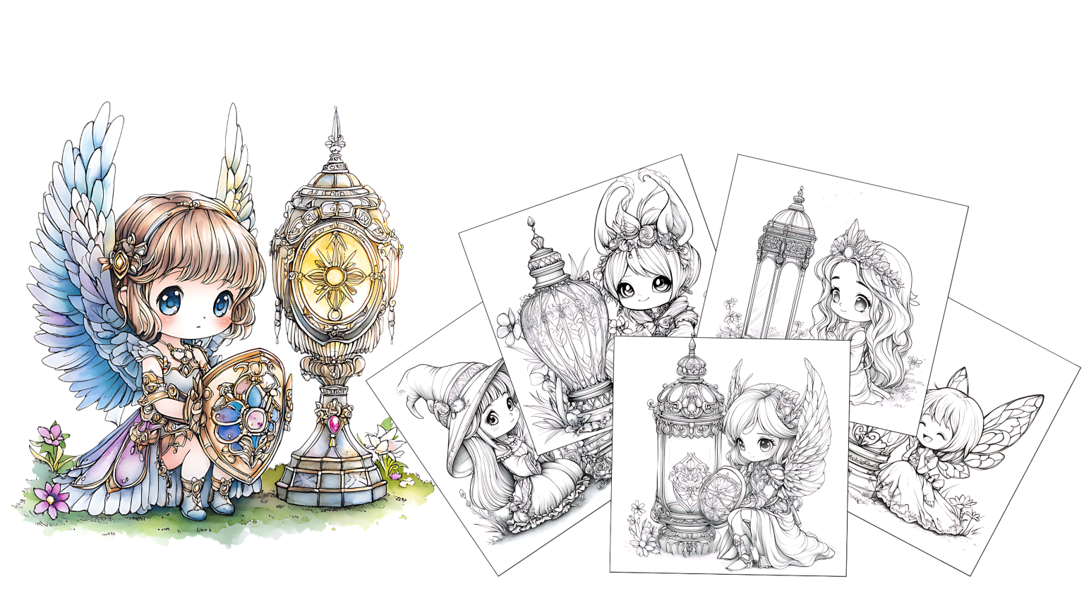 Lantern Coloring Pages – Lantern Dreams (650+ PLR Pack)