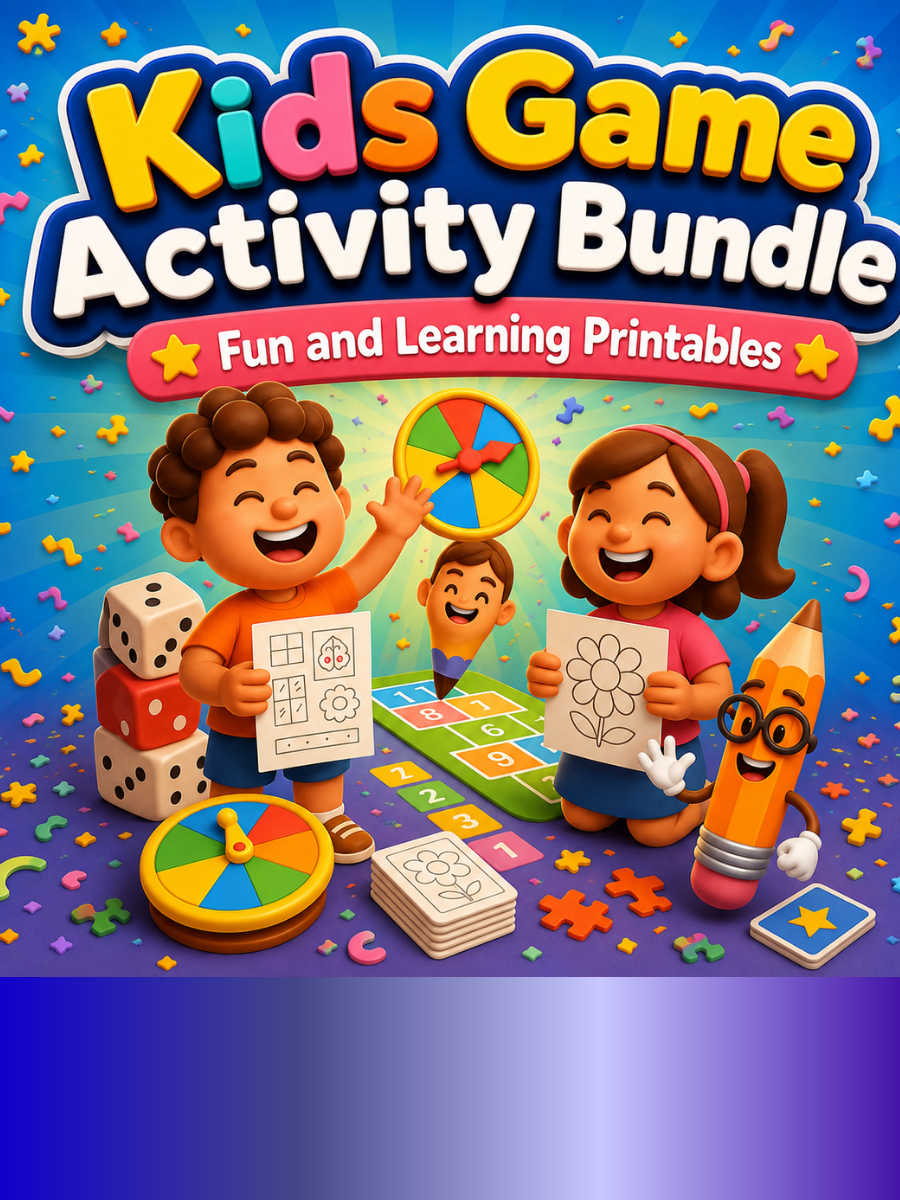 Printable Kids Activity Bundle – 238 Pages of Games, Mazes & Emotion Worksheets 1 1