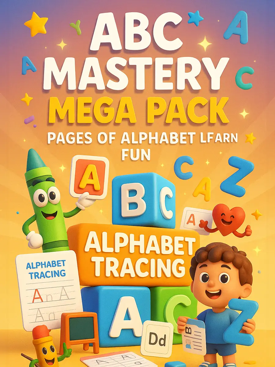ABC Mastery Mega Pack – 1500+ Pages of Alphabet Learning Fun 1 alphabet learning worksheet
