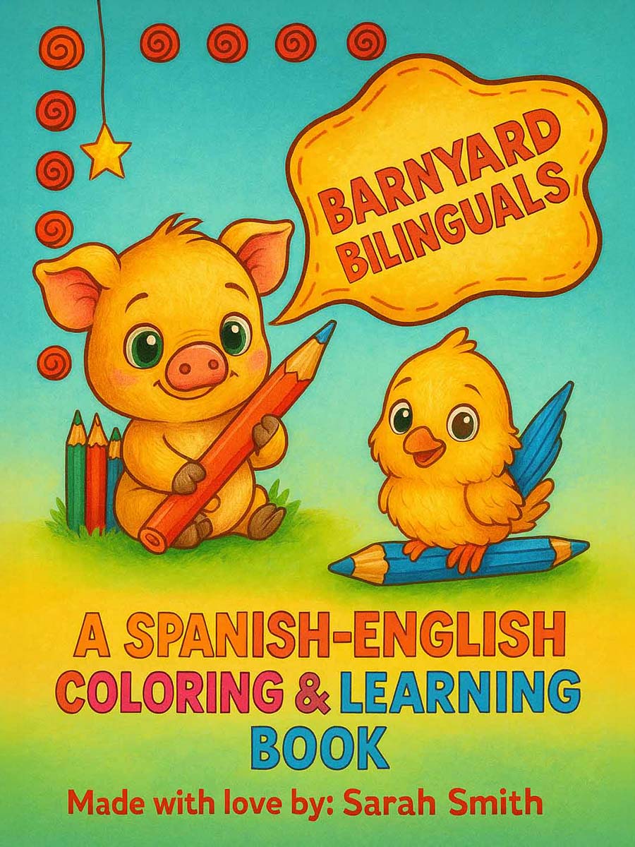 Barnyard Bilinguals Coloring and Learning Book 1 Barnyard Bilinguals Kids Coloring and Learning Book