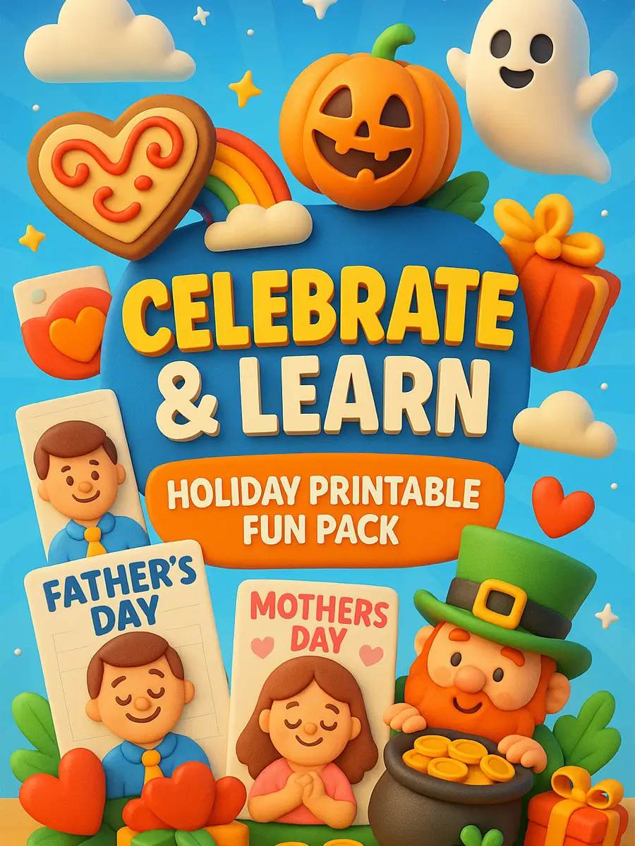Celebrate & Learn - Holiday Printable Fun Pack (245 Pages) 1 Celebrate Learn Holiday Printable Fun Pack 245 Pages