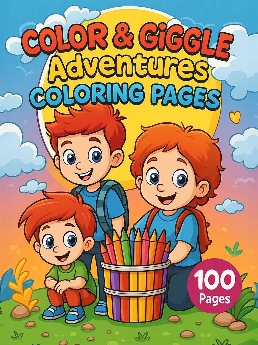 Color & Giggle Adventures - 100 Kids Coloring Pages 1 Color Giggle Adventures Kids Coloring Pages