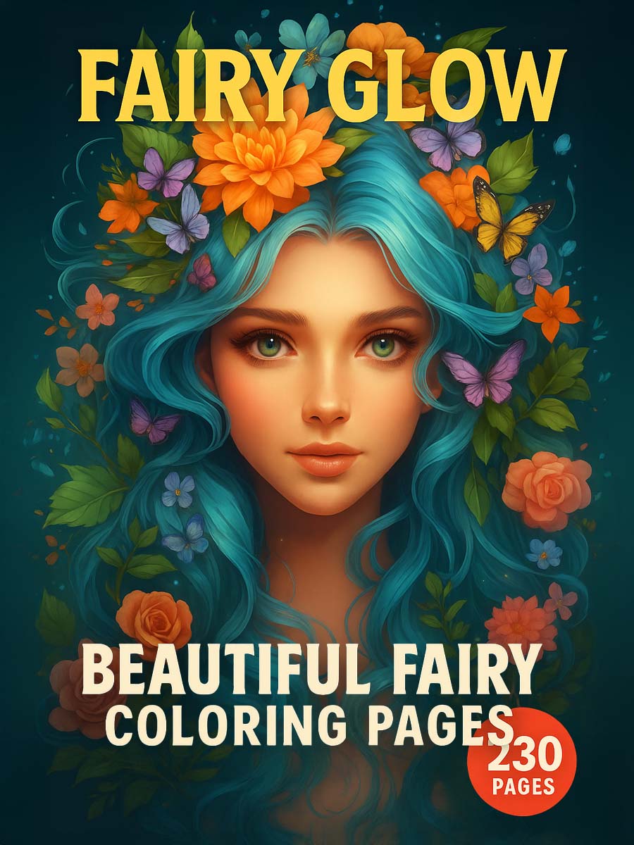 Fairy Glow – 230 Beautiful Fairy Coloring Pages 1 Fairy Glow – Beautiful Fairy Coloring Pages 230 Pages