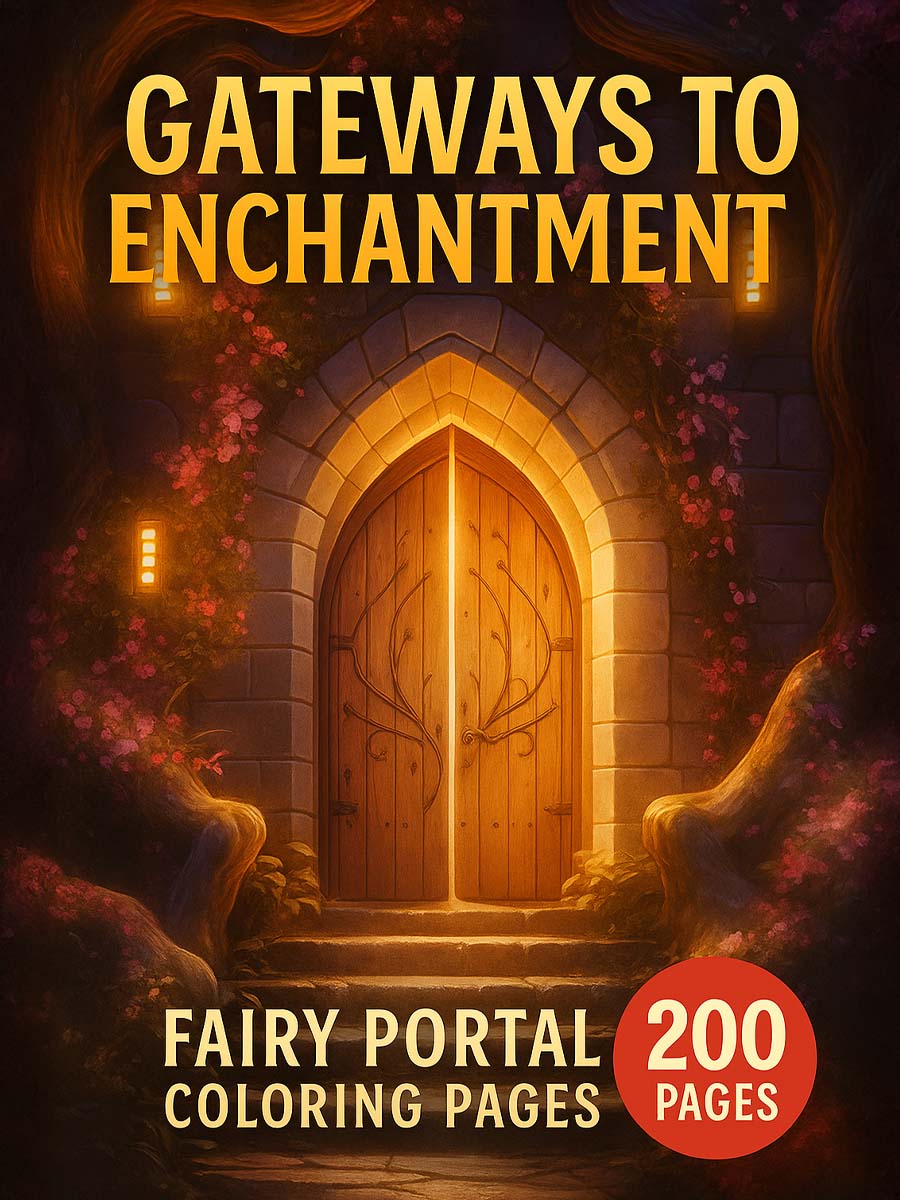 Gateways to Enchantment – 200 Fairy Portal Coloring Pages 1 Gateways to Enchantment – Fairy Portal Coloring Pages 200 Pages