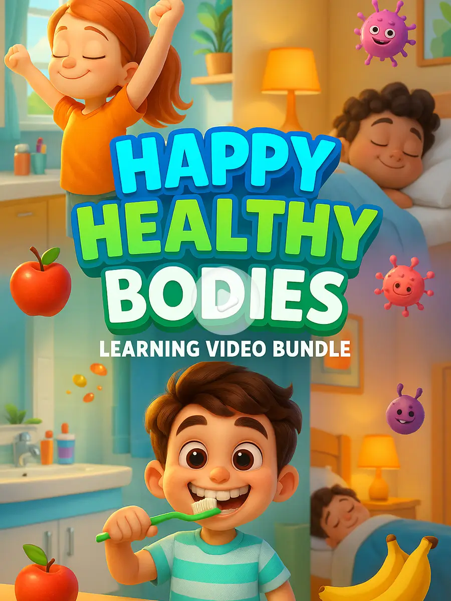 Happy Healthy Bodies - Learning Video Bundle 1 Happy Healthy Bodies Learning Video Bundle