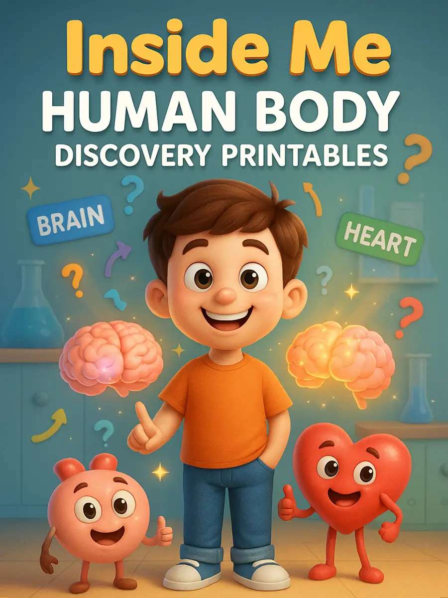 Inside Me - Human Body Discovery Printables (240 Pages) 1 Inside Me Human Body Discovery Printables 240 Pages