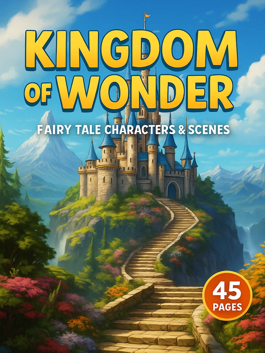 Kingdom of Wonder – 45 Fairy Tale Characters & Scenes 1 Kingdom of Wonder – Fairy Tale Characters Scenes 45 Pages