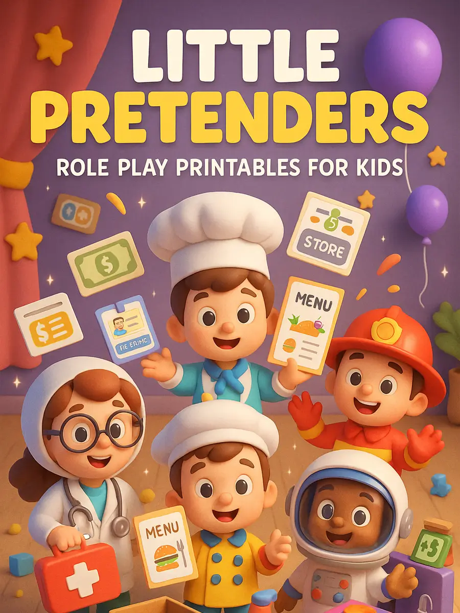Little Pretenders – Role Play Printables for Kids 1 Little Pretenders – Role Play Printables for Kids