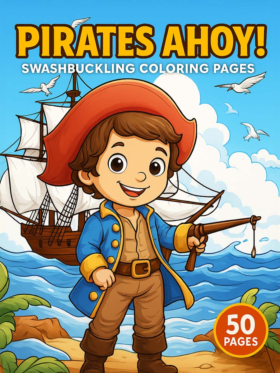 Pirates Ahoy! – 50 Swashbuckling Coloring Pages 1 Pirates Ahoy – Swashbuckling Coloring Pages 50 Pages
