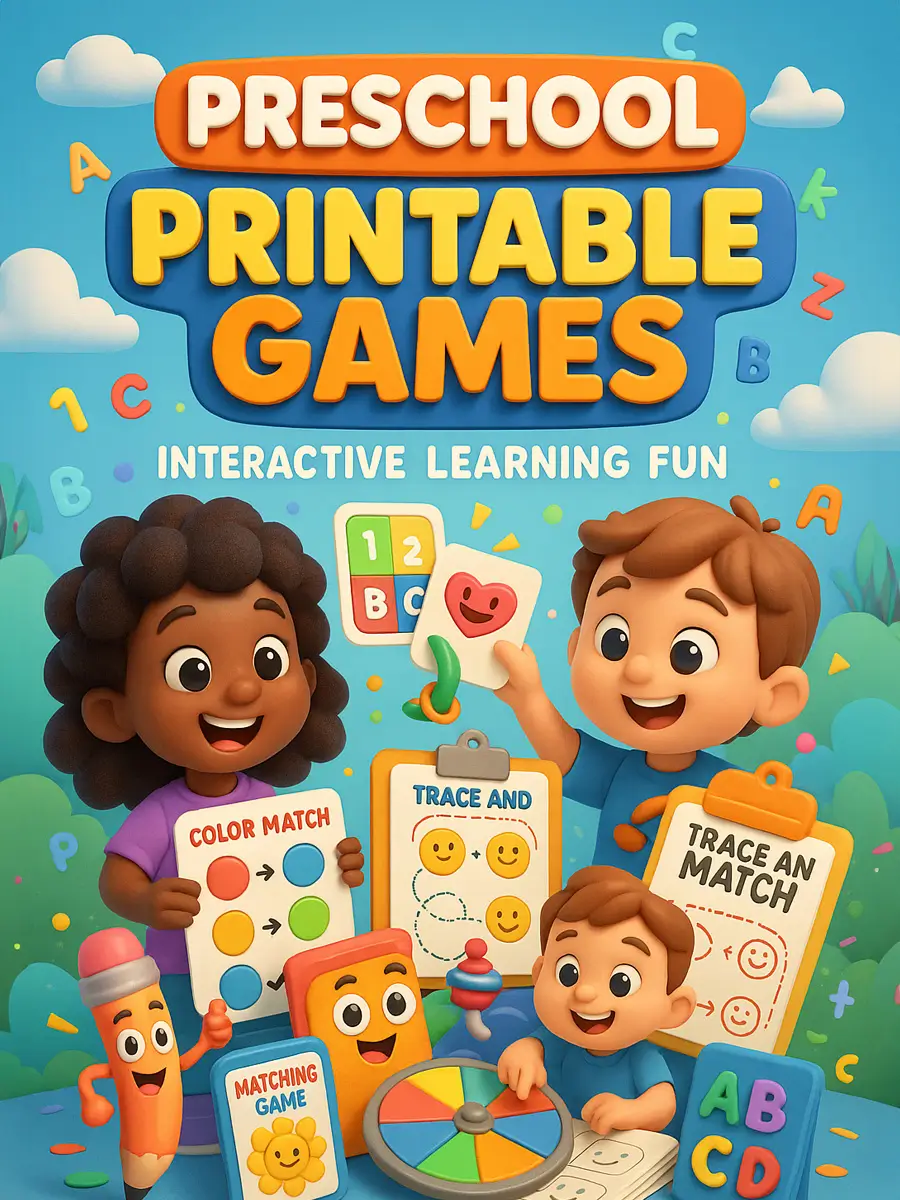 Preschool Printable Games – 880 Pages of Interactive Learning Fun 1 Preschool Printable Games – 880 Pages of Interactive Learning Fun