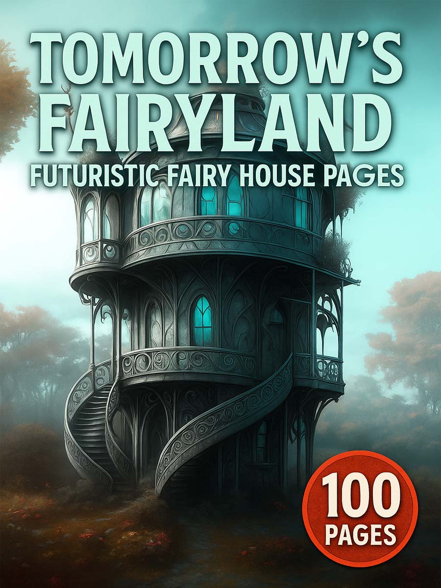 Tomorrow’s Fairyland – 100 Futuristic Fairy House Pages 1 Tomorrows Fairyland – Futuristic Fairy House Pages 100 Pages