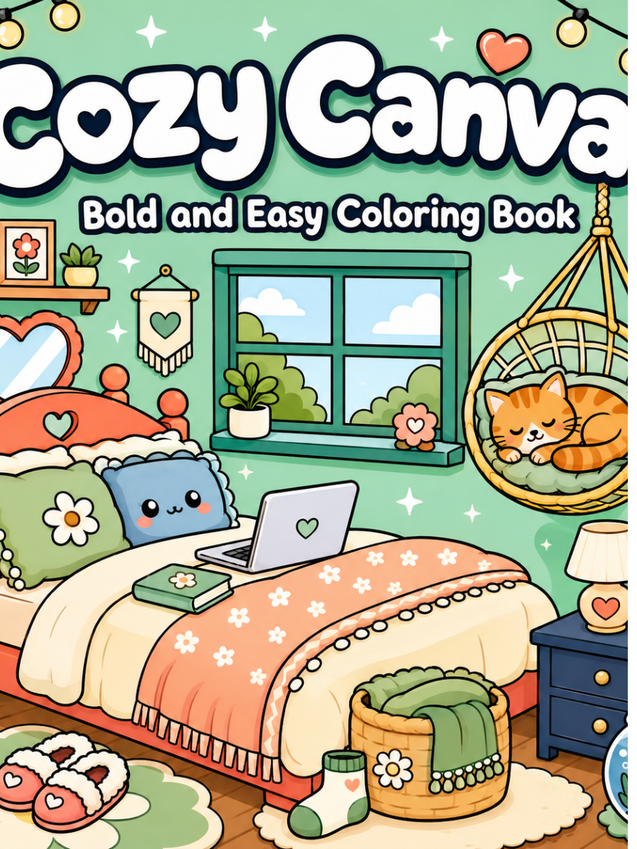Cozy Coloring Book: Bold and Easy Coloring Fun 1 Coloring book for relaxation and creativity