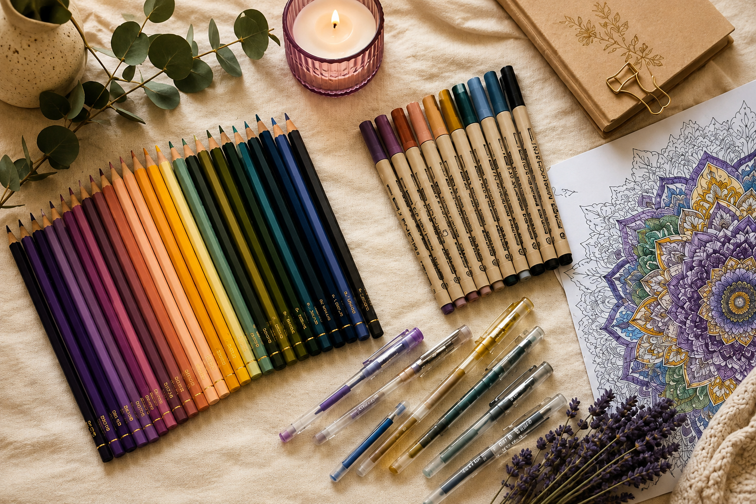 set of coloring pencils