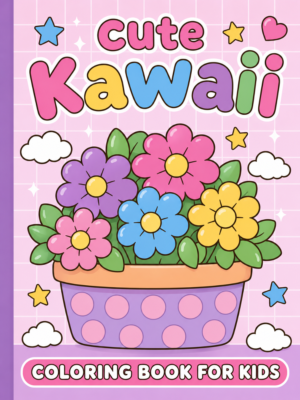 Cute Kawaii Coloring Book for Kids | Printable PDF