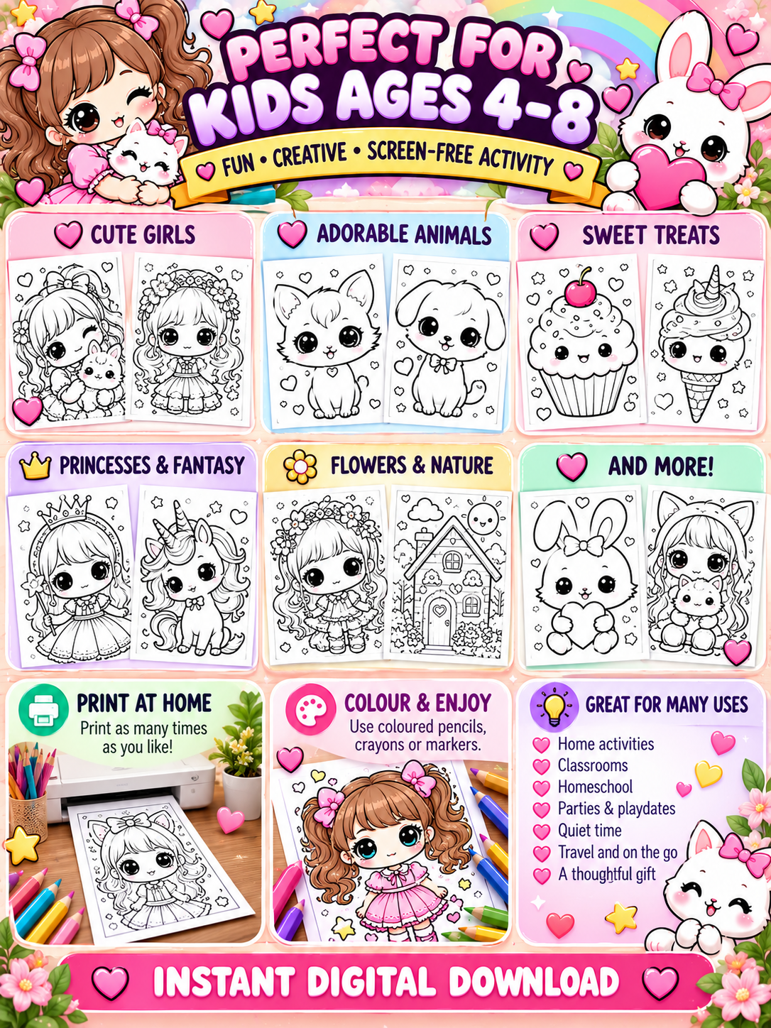 kawaii coloring pages