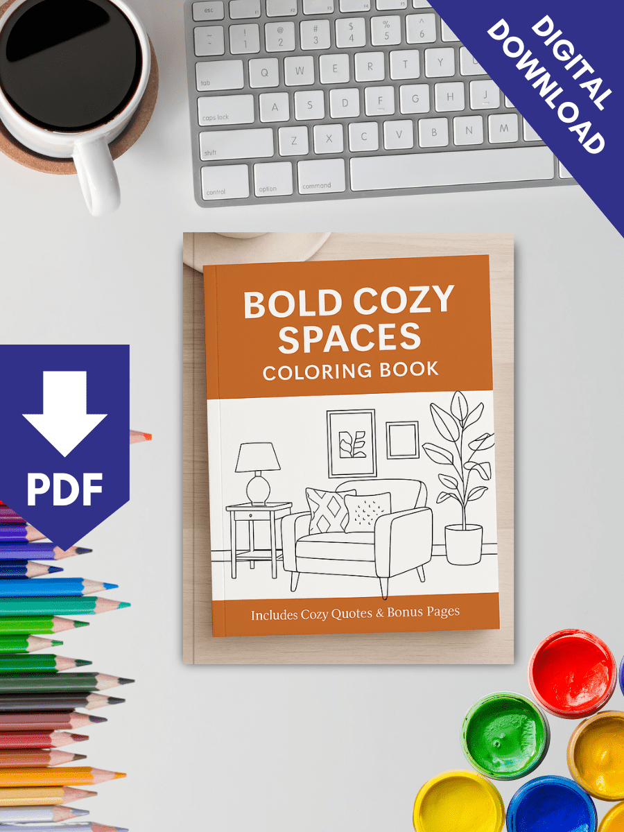 50 Cozy Spaces Coloring Pages For Adult