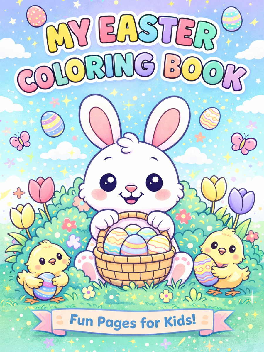 My Easter Coloring Book – Fun Printable Pages for Kids 1 Easter coloring book for kids printable